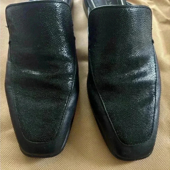 Rag & Bone Leather Black Mules Size 37 - Picture 8 of 8